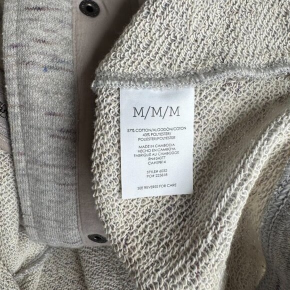 CAbi #6032 Rookie Grey Heathered Moto Style Jacket Size Medium - Picture 3 of 6